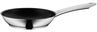 WMF Bratpfanne NORDIC PROFI, Cromargan Edelstahl (20CM, 1-tlg, antihaftbeschichtet), für alle Herdarten geeignet