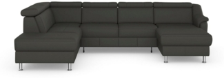 sit&more Wohnlandschaft Freetown U-Form, Kopfteilverstellung und Federkern, wahlweise mit Bettfunktion