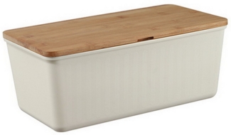Haushalt International Brotkasten Brotbox Brotaufbewahrung Brotkasten Brotkiste, mit Schneidebrett als Deckel