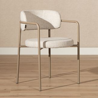 Bronx71 Esszimmerstuhl Nicky Stoff meliert beige