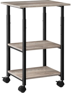 HOOBRO Druckertisch Druckerwagen mit arretierbaren Rädern 3 Ebenen