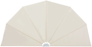 vidaXL Faltbarer Terrassen-Seitenfächer Creme 200 cm 44578