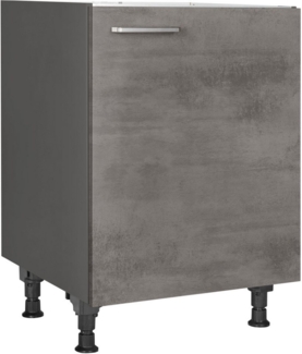 nobilia® Spülenschrank "Riva", Ausrichtung wählbar, vormontiert, in den Breiten 45 und 60 cm, mit höhenverstellbaren Sockelfüßen