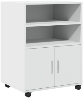 vidaXL Rollschrank Weiß 60x48x81 cm Holzwerkstoff 853164