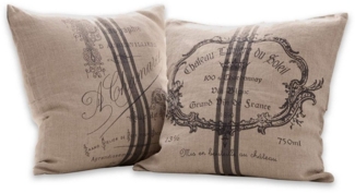 Mirabeau Kissenhülle Kissenhülle 2er Set Jourdain leinen, (2 Stück)
