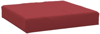 vidaXL Palettenkissen Weinrot 60x60x9,5 cm Oxford-Gewebe 361801