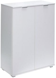 Deuba Highboard Alba mit 2 Türen 71 x 101 x 35 cm Modern Flur Wohnzimmer Kommode Sideboard Anrichte Beistellschrank Weiß