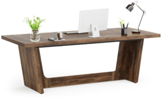 Tribesigns Schreibtisch Computertisch, 180 x 79 x 75 cm Groß PC Tisch Bürotisch Arbeitstisch
