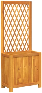 vidaXL Pflanzkübel mit Rankgitter 55x29,5x132 cm Massivholz Akazie 364900