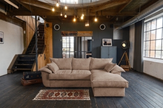 KAWOLA Schlafsofa DAMETO Cordsofa - Schlafgelegenheit & Stauraum - Eckcouch, Multifunktionales Ecksofa mit Schlaffunktion & Cordbezug