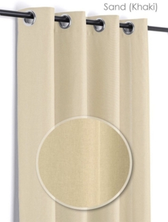 Beautex Vorhang Leinen Optik Brilliant Ösenvorhang, Gardine mit Ösen 140x245 cm, Ösen (1 St), blickdicht