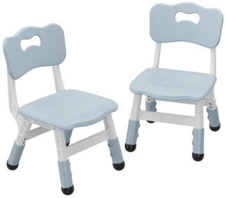 GarveeMore Kindersitzgruppe Kinderstuhl Set von 2, 3 Ebene Höhenverstellbar