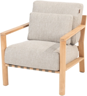 4Seasons - Lucas Living Sessel Teak natur inkl. 3 Kissen