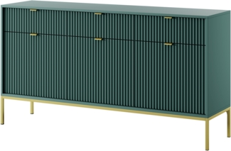 AX LIVING Sideboard mit Schubladen Eternas KSZ154 154 cm Modern Grün