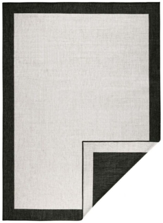 NORTHRUGS Teppich In- & Outdoor Wendeteppich Panama Creme Schwarz, rechteckig, Höhe: 5 mm