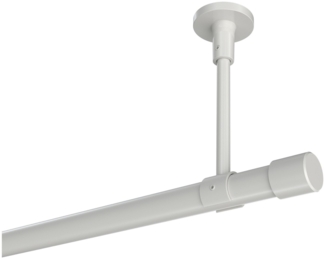 Gardinenstangen-Set Sonette Santo 320 cm (geteilt in 2 x 160 cm), 1-läufig, 20 mm Ø Weiß