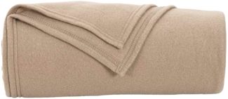 Überwurfdecke, Wohndecke Kamel 200x150 cm Fleece