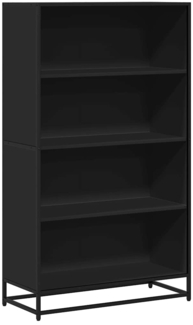 vidaXL Bücherregal Schwarz 80,5x35x139 cm Holzwerkstoff 3300845