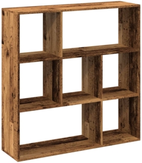 vidaXL Raumteiler-Bücherregal Altholz-Optik 102x29x103,5 cm 858055
