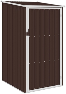 vidaXL Gerätehaus Braun 87x98x159 cm Verzinkter Stahl 46292