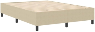 vidaXL Boxspringbett Grau Grün 160 x 200 cm Cordstoff 3337421