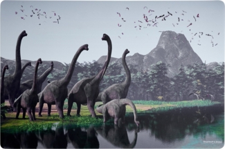 Tischset 45x30cm Flip Brachiosaurus