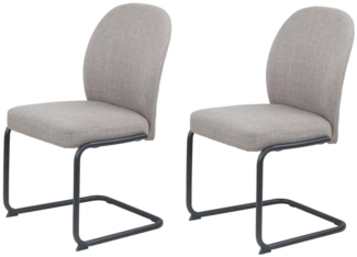 2er Set Schwingstuhl Karen II - Schlamm