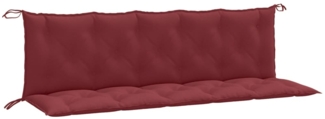 vidaXL Gartenbank-Auflagen 2 Stk. Melange Weinrot 180x50x7 cm Stoff 4002628