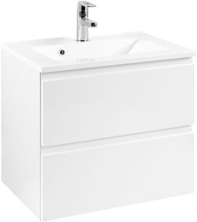 Waschplatz CARDIFF (BHT 60 x 56 x 47 cm) BHT 60 x 56 x 47 cm weiß Waschtisch