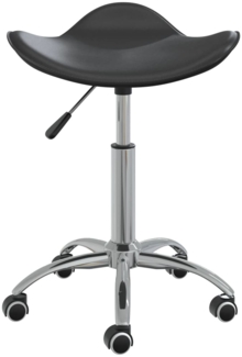 vidaXL Esszimmerstuhl Drehbar Schwarz Kunstleder [3088566]