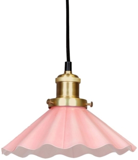PR Home 3122533 Pendelleuchte August Rosa gewellt 25cm