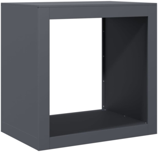 vidaXL Brennholzregal Anthrazit 60x40x60 cm Stahl 851005