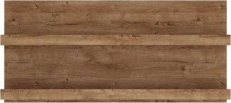 Wandboard 135,3cm mit 2 Ablageböden in Eiche Nb. FORTALEZA-129, B/H/T ca. 135,3/62/22 cm