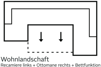 INOSIGN Wohnlandschaft Bono U-Form, wahlweise mit Bettfunktion