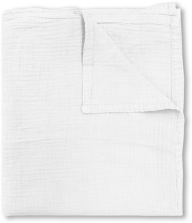 biberna Musselin Wohndecke UNI, flieder, weiss