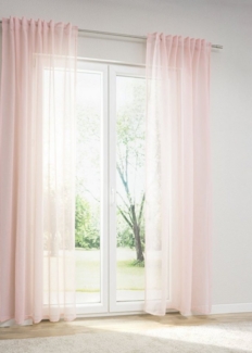 LYSEL® Vorhang Zugbandschal Blackie, (1 St), transparent, HxB 245x135 cm