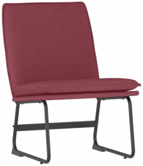 Loungesessel Weinrot 52 x 75 x 76 cm Stoff