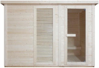 Outdoorsauna VAASA für 4 - 5 Personen mit Umkleide