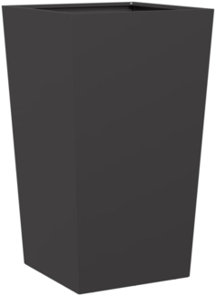 vidaXL Pflanzkübel Schwarz 45x45x75 cm Stahl 851094