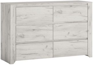 Kommode Adina / Angel , Holzwerkstoff , Weiß , 119 x 77 x 40 cm