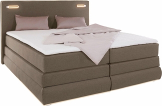 COLLECTION AB Boxspringbett Ninoni, inkl. Bettkasten, Topper und wahlweise mit LED-Beleuchtung