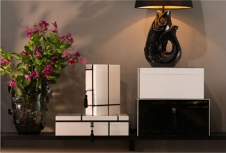 Giftcompany Schmuckkassette Schmuckkasten Schmuckbox Tang Weiß (31x23 cm)