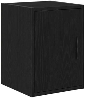 vidaXL Garagen-Wandschrank Schwarz Holzwerkstoff 860609