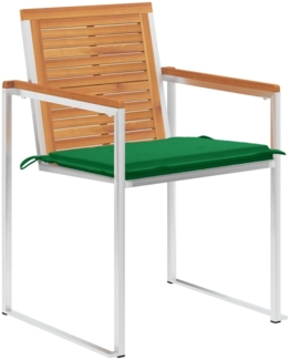 vidaXL Gartenstühle 8 Stk. mit Kissen Massivholz Akazie 3078529