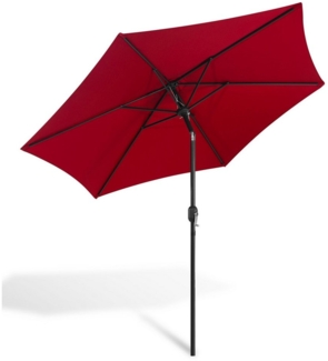 Clanmacy Sonnenschirm 3m/3.5m Sonnenschirm Gartenschirm UV40+ mit Handkurbel Terrassen