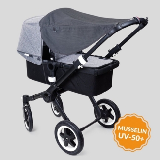 Liebes von priebes Kinderwagen-Sonnenschutzhülle JOHANNA Sonnensegel, Sonnenschutz, UV-Schutz 50+, Sonnendach, Liebes