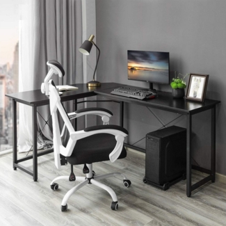 TLGREEN Computertisch Gaming Tisch L-Form Schreibtisch, 167 cm Eckschreibtisch für Büro, Breite 120cm