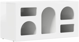 vidaXL TV-Schränk Hochglanz Weiß 80 x 35 x 40 cm Holzwerkstoff 891278