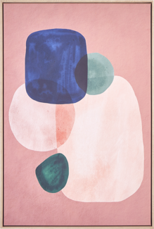 Canvas ADELFIA Abstraktes Muster 63 x 99 cm Bunt