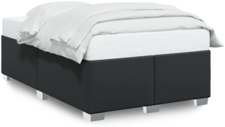 vidaXL Bettgestell ohne Matratze Schwarz 120x190 cm Kunstleder 3284548